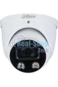 Камера видеонаблюдения IP Dahua DH-IPC-HDW3449HP-AS-PV-0360B-S5 3.6-3.6мм цв. корп.:белый/черный (DH-IPC-HDW3449HP-AS-PV-0360B)