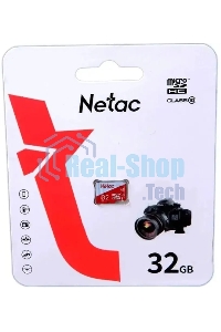 Флеш карта Netac P500 ECO 32Gb MicroSDHC C10 up to 80Mb/s, retail pack card only