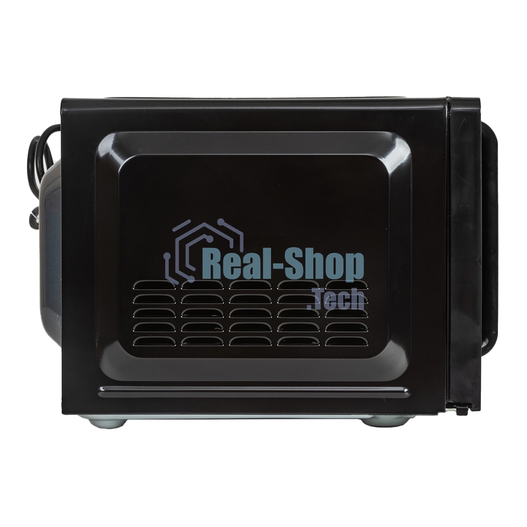 Микроволновая печь JVC JK-MW130M черный, 20 л, 700 Вт, переключатели - поворотный механизм