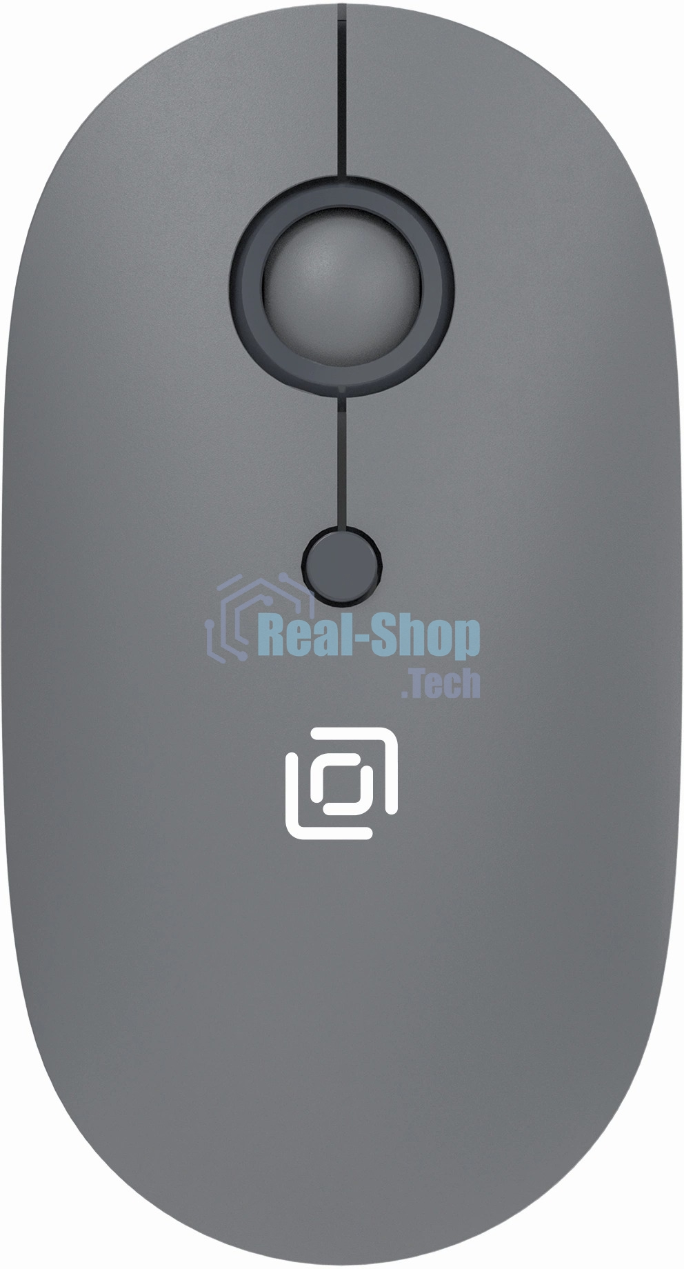 Мышь беспроводная Oklick 408MW графитовый, 1600 dpi, радиоканал, USB, кнопки - 4
