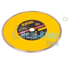 Диск алмазный сплошной Denzel супертонкий, 300 х 25,4 мм, горячее прессование, мокрое резание