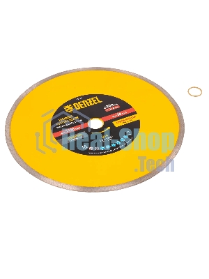 Диск алмазный сплошной Denzel супертонкий, 300 х 25,4 мм, горячее прессование, мокрое резание