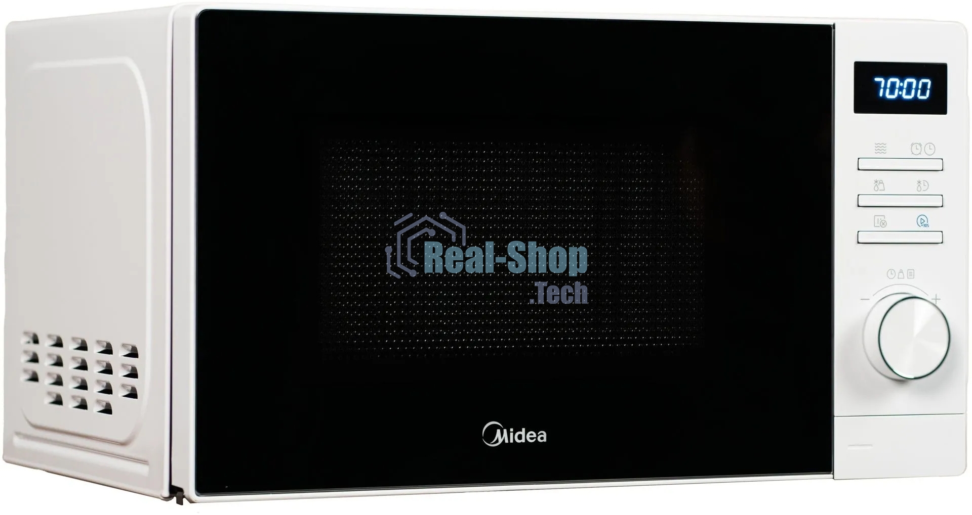 Микроволновая печь Midea AM720C2VR-W белый, 20 л, 700 Вт, переключатели - кнопки, поворотный механизм