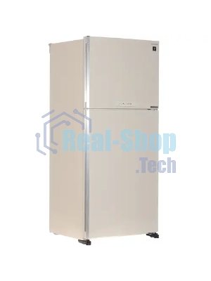 Холодильник Sharp SJ-XG55PMBE бежевый двухкамерный 394/162 л морозилка сверху