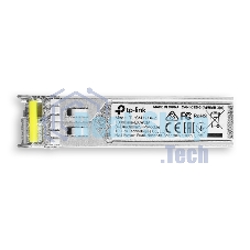 Модуль SFP TP-Link 1000Base-BX WDM Bi-Directional SFP module, TX: 1550 nm and RX: 1310 nm, 1 LC Simplex port, up to 2 km transmission distance in 9/125 μm SMF (Single-Mode Fiber), Supports Digital Diagnostic Monitoring (DDM).