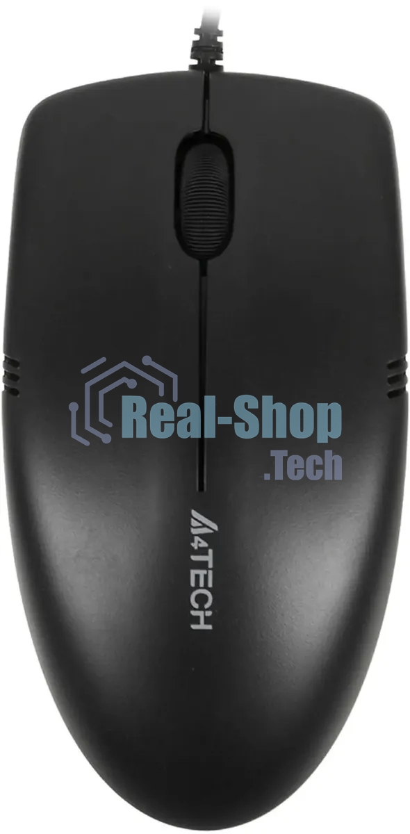Мышь проводная A4Tech OP-530NUS черный, 1200 dpi, USB, кнопки - 3