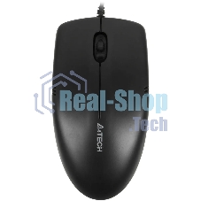 Мышь проводная A4Tech OP-530NUS черный, 1200 dpi, USB, кнопки - 3