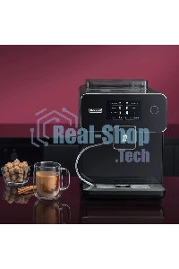 Кофемашина автоматическая Rondell RDE-1114 черный, исп. кофе - молотый/зерновой, 1.6 л, 1500 Вт, 20 бар