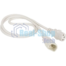 Шнур питания Lanmaster LAN-PP13/14-10-WH C13-С14 проводник.:3x0.75мм2 10м 220В 10А белый