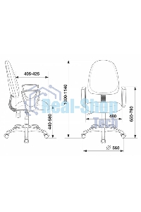 Кресло компьютерное Бюрократ CH-1300N/3C1 серый Престиж+ 3C1