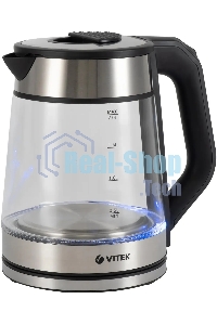 Чайник электрический Vitek VT-1176 черный 2200W 1.7л