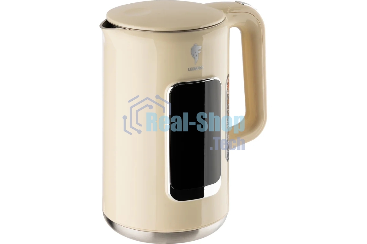 Чайник электрический LEONORD LE-1533 1,7л, двойной корпус, бежевый