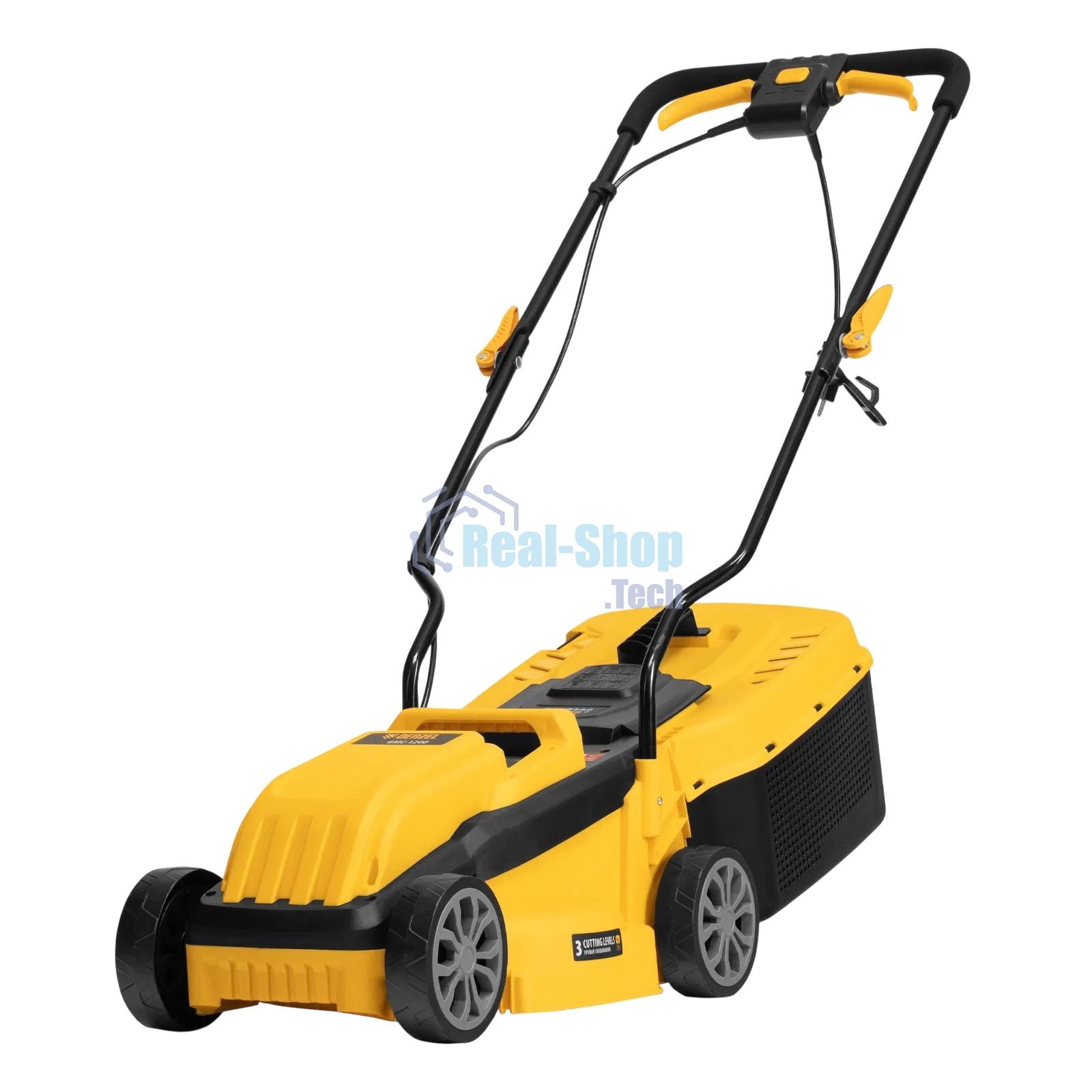 Газонокосилка электрическая Denzel GMC-1200, шир., 32 см, 1200 Вт, 3 уров., травосб. 30 л