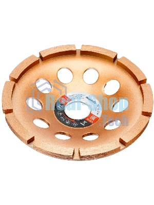 Чашка алмазная Matrix 72985 зачистная, 125 мм, однорядная