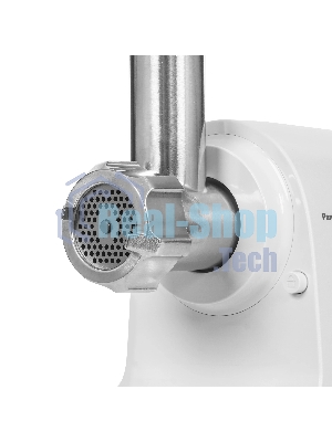 Мясорубка электрическая Panasonic MK-GX1700WTQ белый, 1700 Вт, 3 кг/мин, реверс, защита от перегрузки, насадки - 4