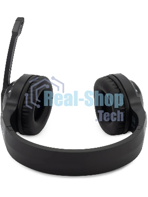 Гарнитура Oklick HS-L420G чёрный, беспроводная + проводная, Bluetooth, до 30 ч, подсветка