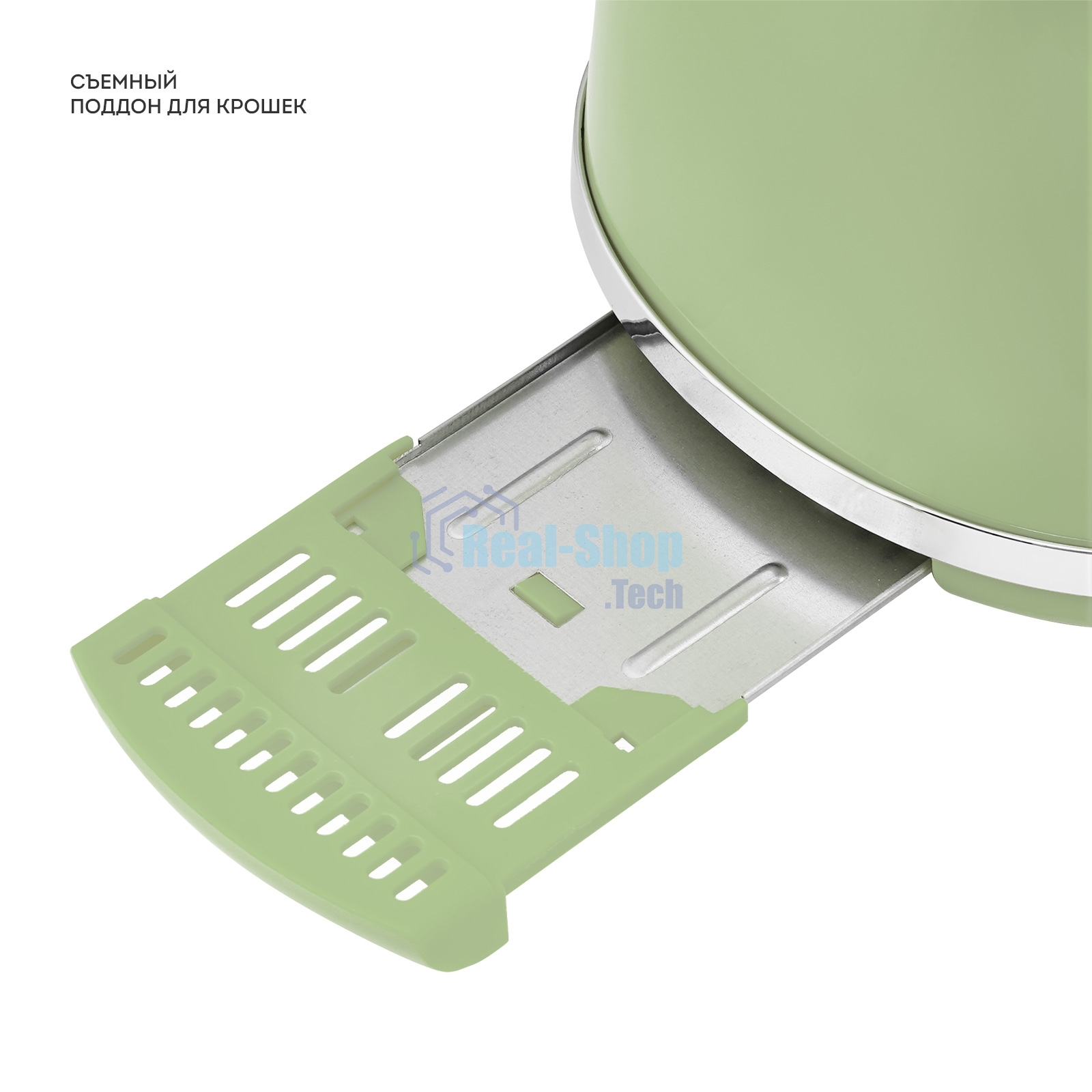 Тостер Galaxy Line GL 2911, райская олива, металл, 900 Вт, 6 степеней поджарки