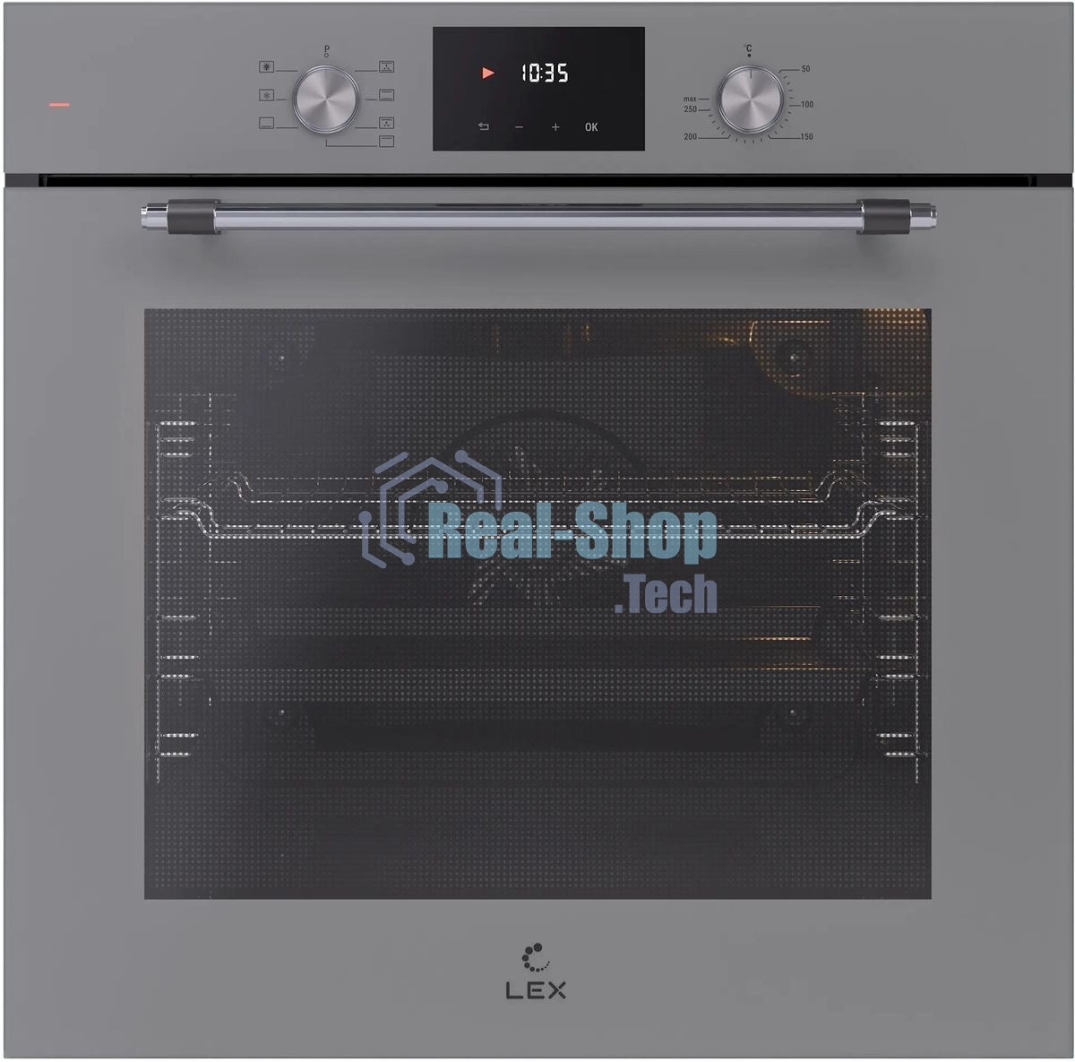 Электрический духовой шкаф LEX EDP 671 GR MAX, встраиваемый, серый