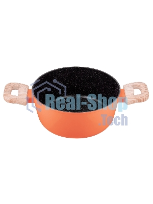 Кастрюля Maunfeld MARTA MCS22FA06CL из кованого алюминия со стеклянной крышкой, 20 см, 2,2 л.