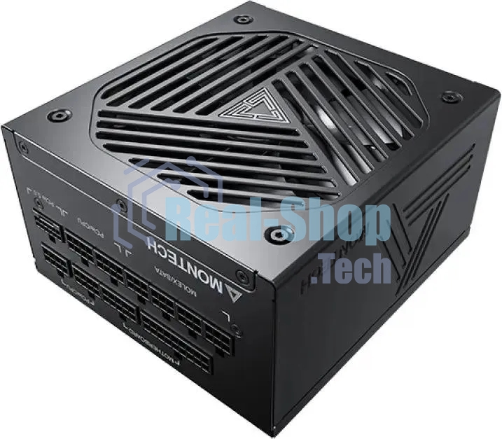Блок питания Montech ATX 1200W TITAN GOLD Gen.5, 1200 Вт, 80 PLUS GOLD, 135 мм, модульный, черный