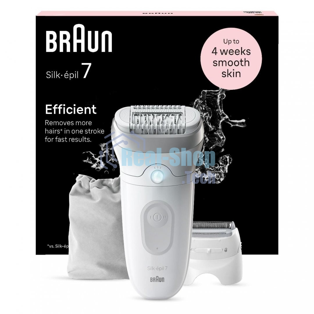 Эпилятор BRAUN SE7-041 белый/серебристый