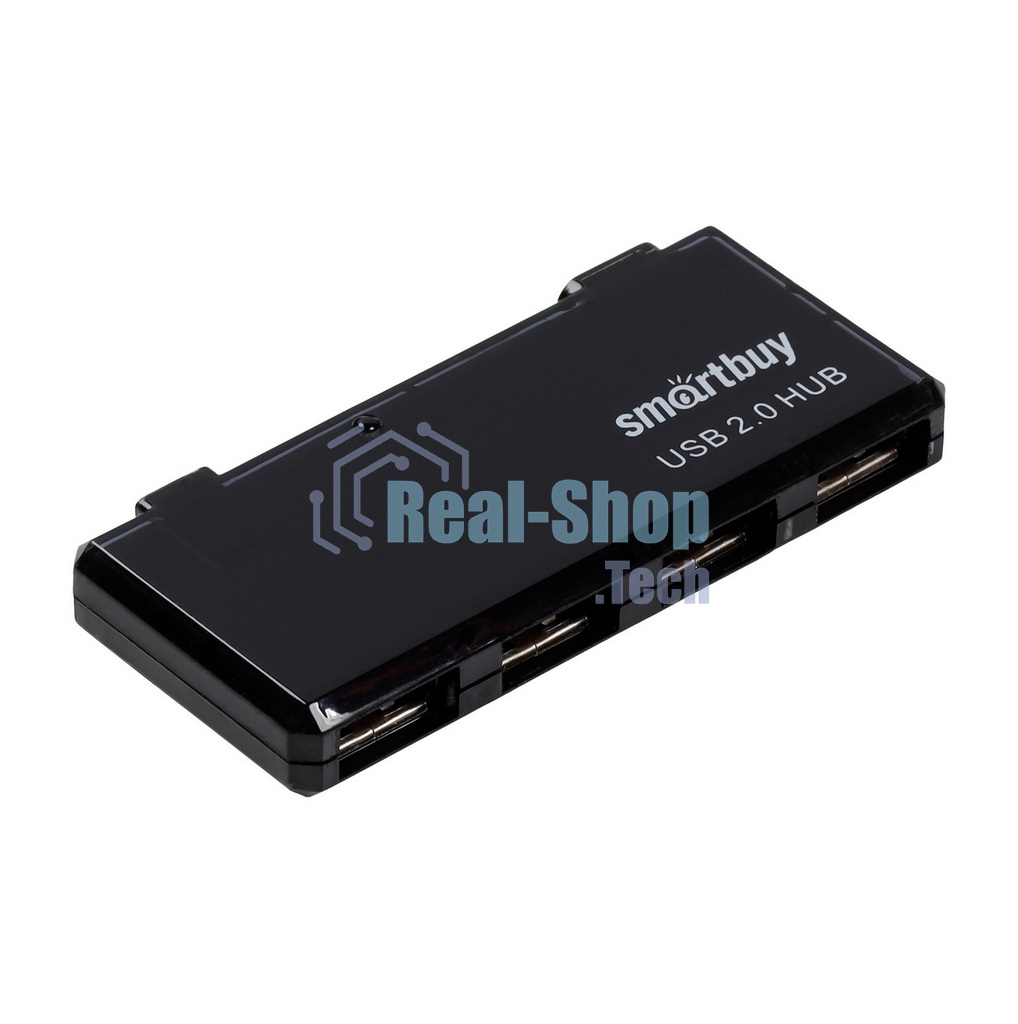 USB-концентратор Smartbuy SBHA-6110-K, USB 2.0, USB 4 порта, USB