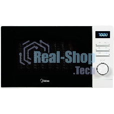 Микроволновая печь Midea AM720C2VR-W белый, 20 л, 700 Вт, переключатели - кнопки, поворотный механизм