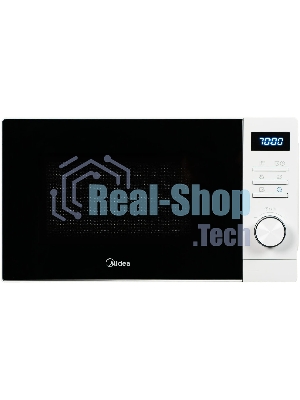 Микроволновая печь Midea AM720C2VR-W белый, 20 л, 700 Вт, переключатели - кнопки, поворотный механизм