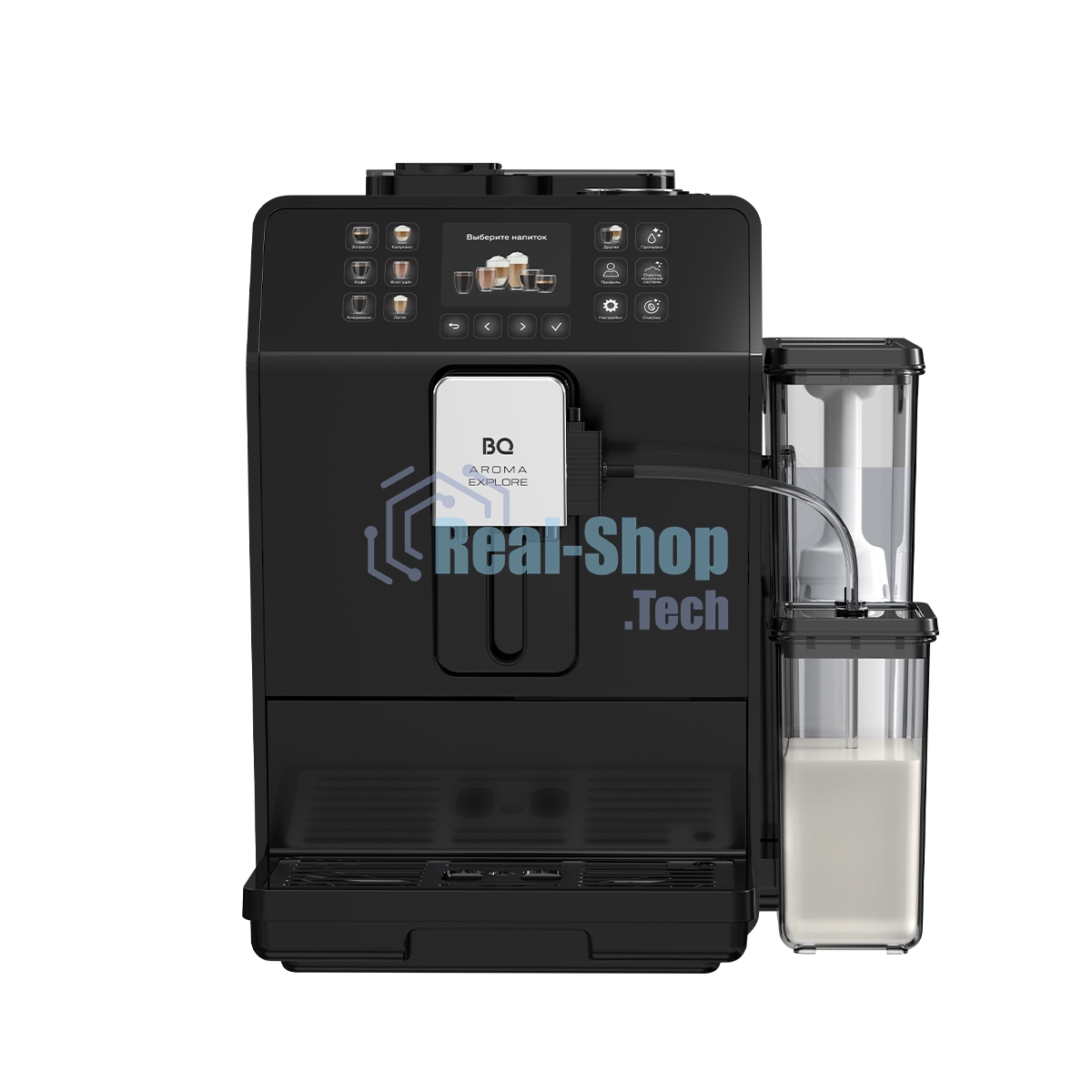 Кофемашина автоматическая BQ CM6001 черный, исп. кофе - зерновой/молотый, 1,5 л, 1450 Вт, 19 бар