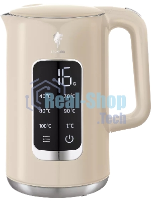 Чайник электрический LEONORD LE-1533 1,7л, двойной корпус, бежевый