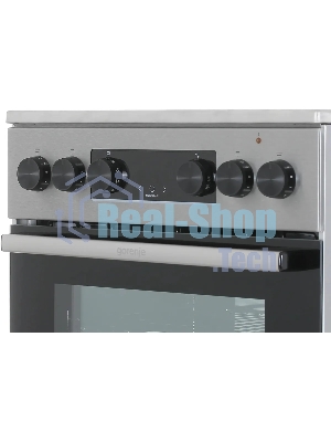 Плита электрическая Gorenje GEC5C40XAOT серебристый, конфорок 4 шт, духовка 70 л, 50 см x 85 см x 59.4 см