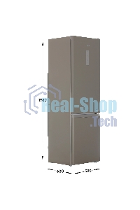 Холодильник Hotpoint HT 7201I BZ O3 бронзовый двухкамерный 239/83л морозилка снизу, No Frost