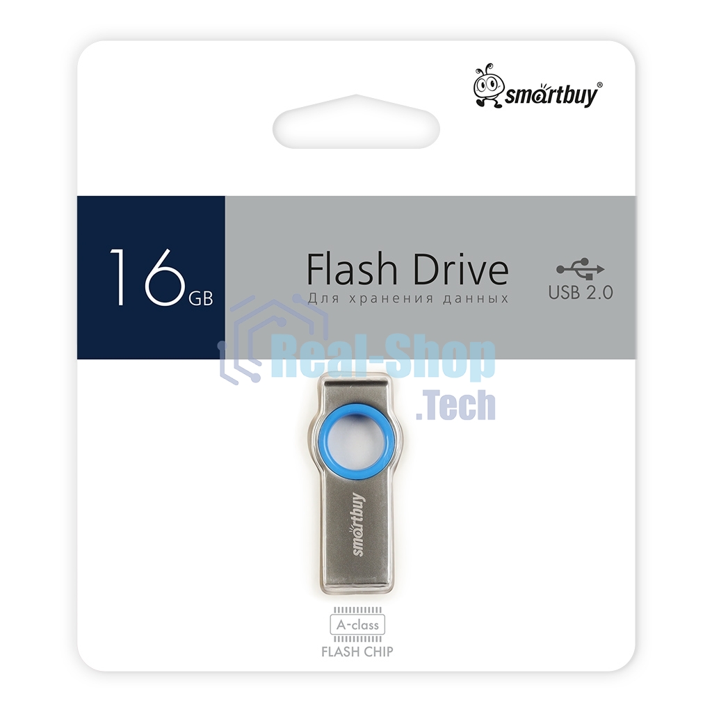 Флешка USB Smartbuy R/W (SB016GbMC2) UFD 2.0 016Gb,MC2 Metal Blue