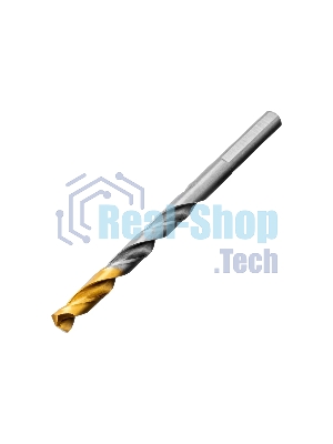 Набор сверл по металлу Denzel 1,5-6,5мм, Р6М5-TiN, Golden Tip, 13 шт