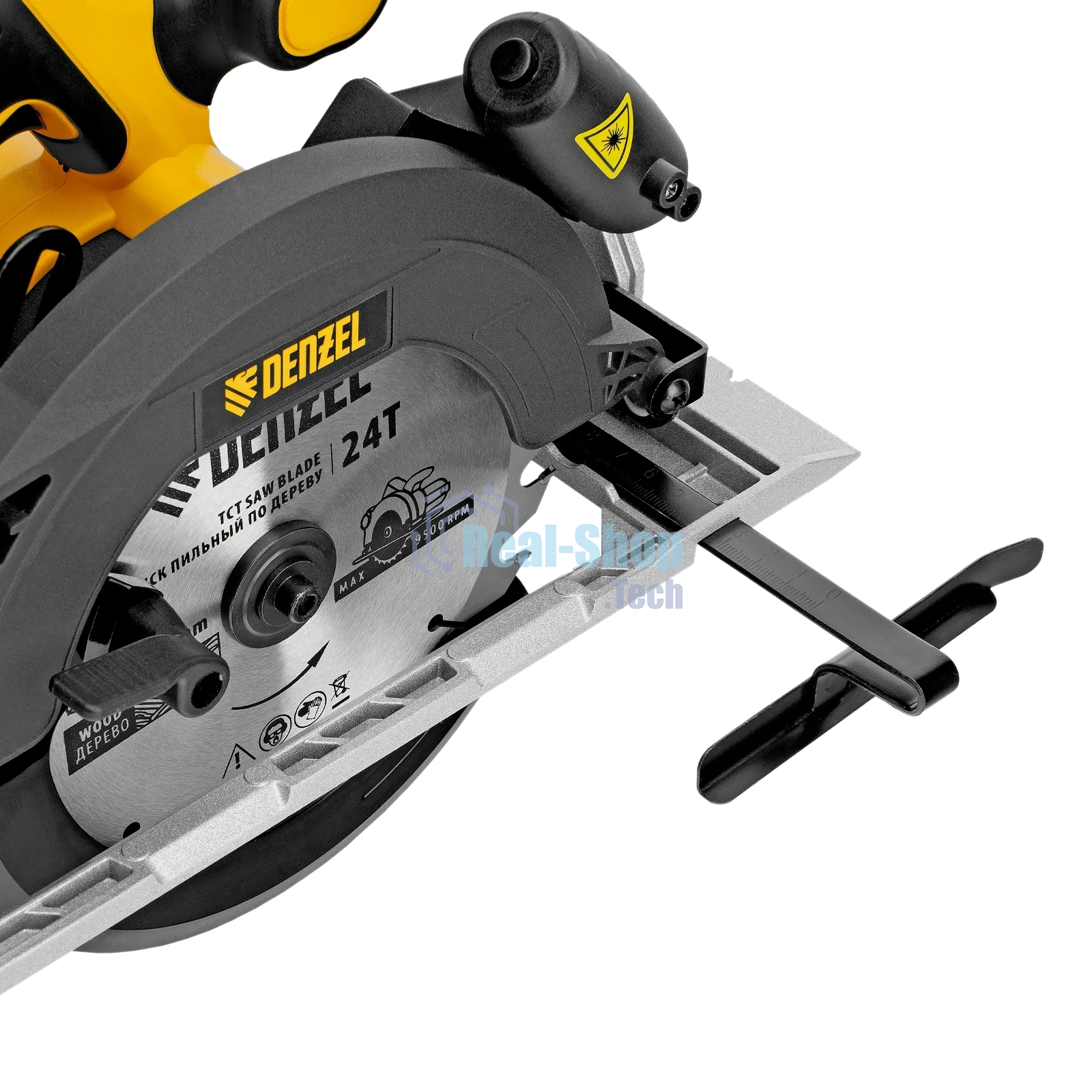 Пила циркулярная аккумуляторная бесщет. Denzel CCSH-BL-20-185, 185 мм, Li-Ion, 20 В