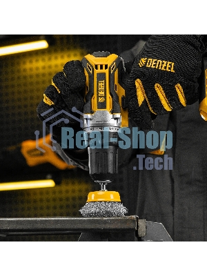 Щетка для дрели Denzel 65 мм, чашка, со шпилькой, нержавеющая витая проволока