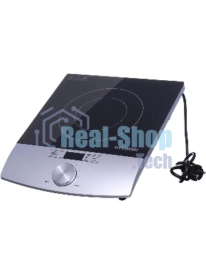 Плита настольная электрическая Hyundai HYC-0102 серебристый/черный стеклокерамика