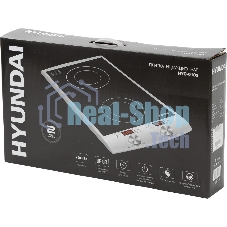 Плита настольная электрическая Hyundai HYC-0103 серебристый/черный, 2.9 кВт, индукция, конфорки - 2, стеклокерамика, поворотные переключатели, сенсор