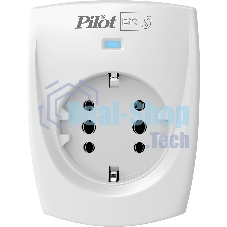 Сетевой фильтр ZIS PILOT BIT S, 1 розетка, 16А/3,5кВт, св.серый