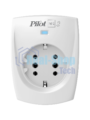 Сетевой фильтр ZIS PILOT BIT S, 1 розетка, 16А/3,5кВт, св.серый