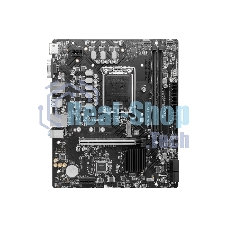 Материнская плата MSI PRO B760M-E DDR4, LGA 1700, Intel B760, 2xDDR4, 4xSATA, 1xM.2, 1xPCIe 4.0 x16, 1xPCIe 4.0 x1, 1xHDMI, 1xVGA, 1x1Gb LAN, 2xUSB-A 3.2 Gen 1, 4xUSB-A 2.0, 3x3.5 мм, 7.1, mATX