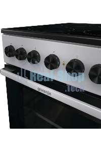 Плита электрическая Gorenje GEC5B20SG серый, конфорок 4 электрических, духовка 68 л, 50 см x 85 см x 59.4 см