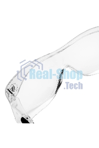 Очки защитные Denzel открытые, поликарбонатные, увеличенная прозрачная линза, регулируемые дужки