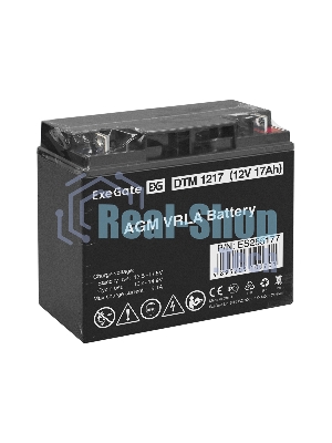 Батарея для ИБП ExeGate ES255177RUS DTM 1217/EXS12170 (12V 17Ah), клеммы под болт М5
