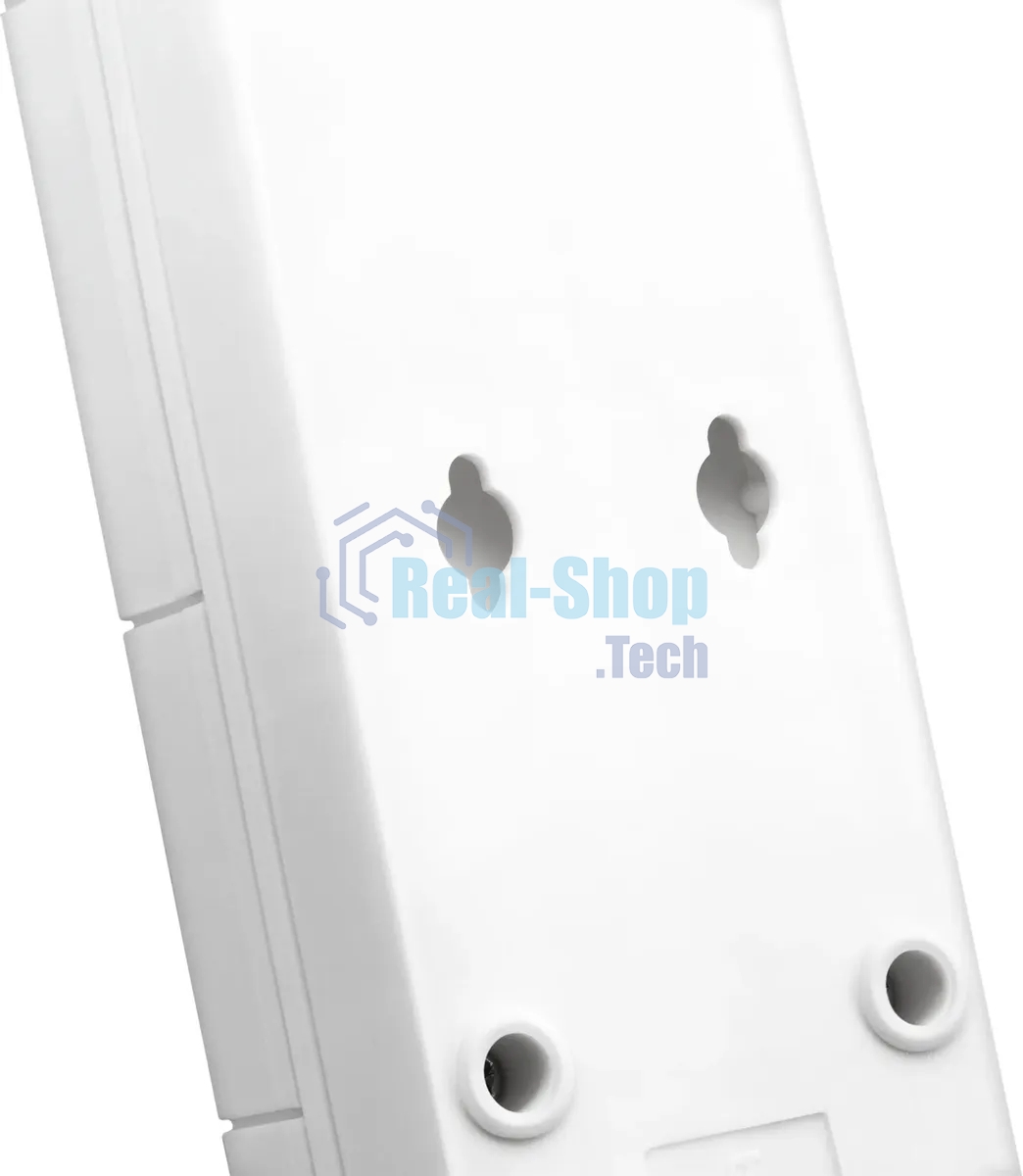 Удлинитель с сетевым фильтром 6х5 м с заземл. 10А IP20 BU-SP5 USB 2A-W CCA белый BURO 992316