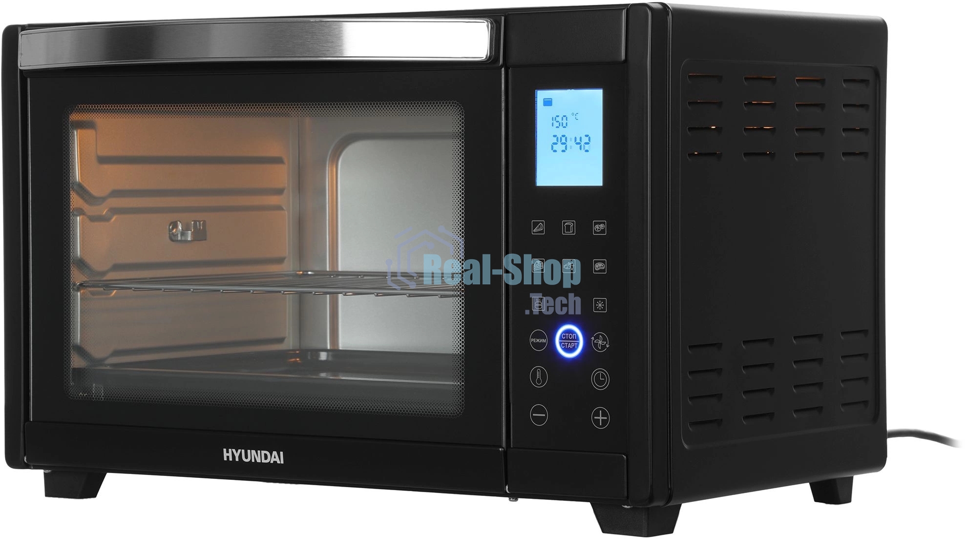 Мини-печь Hyundai MIO-HY097 35л. 1600Вт черный