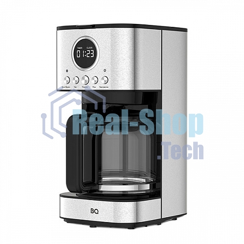 Кофеварка капельная BQ CM1007 сталь/черный, исп. кофе - молотый, 1.5 л, 900 Вт.