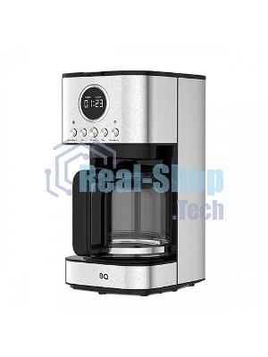 Кофеварка капельная BQ CM1007 сталь/черный, исп. кофе - молотый, 1.5 л, 900 Вт.