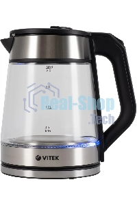 Чайник электрический Vitek VT-1176 черный 2200W 1.7л
