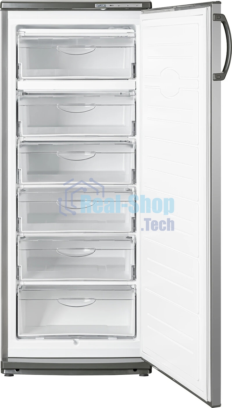 Морозильная камера Atlant M-7184-060, мокрый асфальт, 240л, 6 ящиков